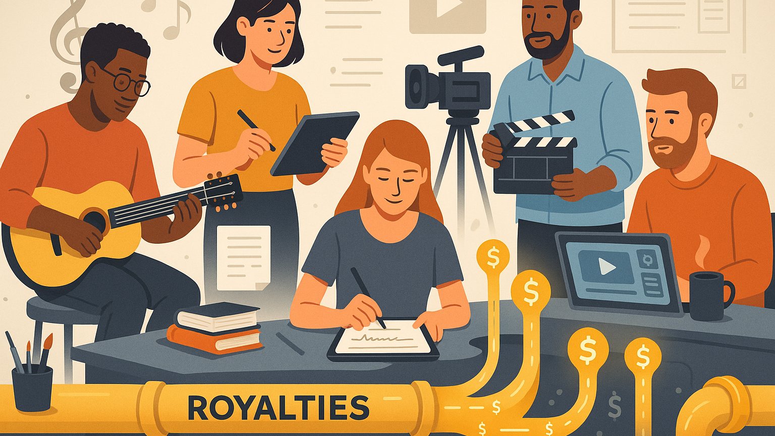 Royalty and Revenue Sharing Crowdfunding Creators
