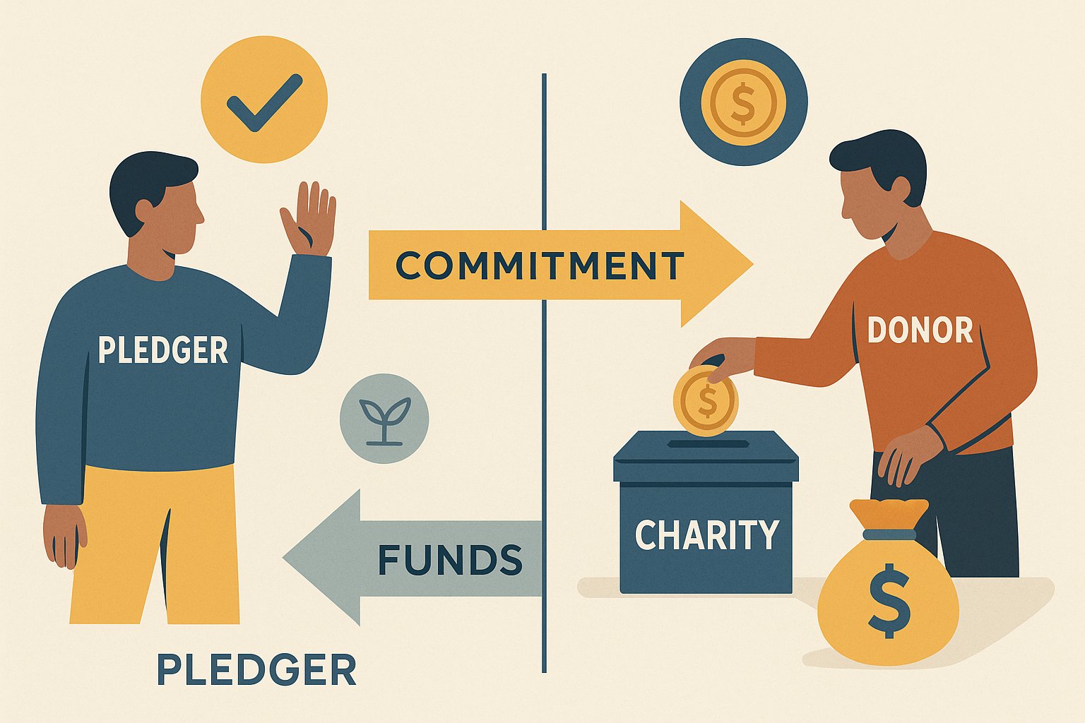 The Difference Between Pledges and Donations