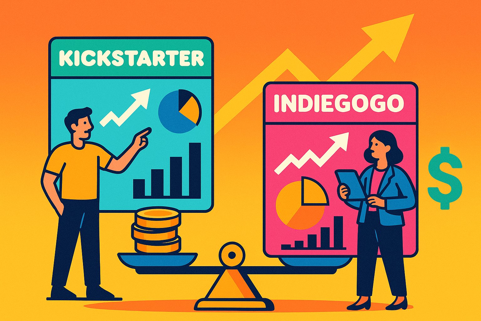 Comparing Kickstarter vs Indiegogo Success Rates