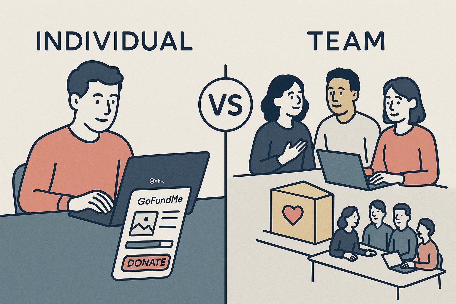 GoFundMe Team vs Individual Campaigns: Pros and Cons